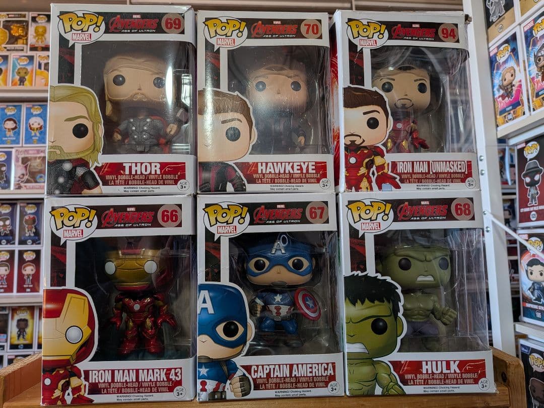 ファンコ Funko Pop! MARVEL アベンジャーズ オリジナルメンバー