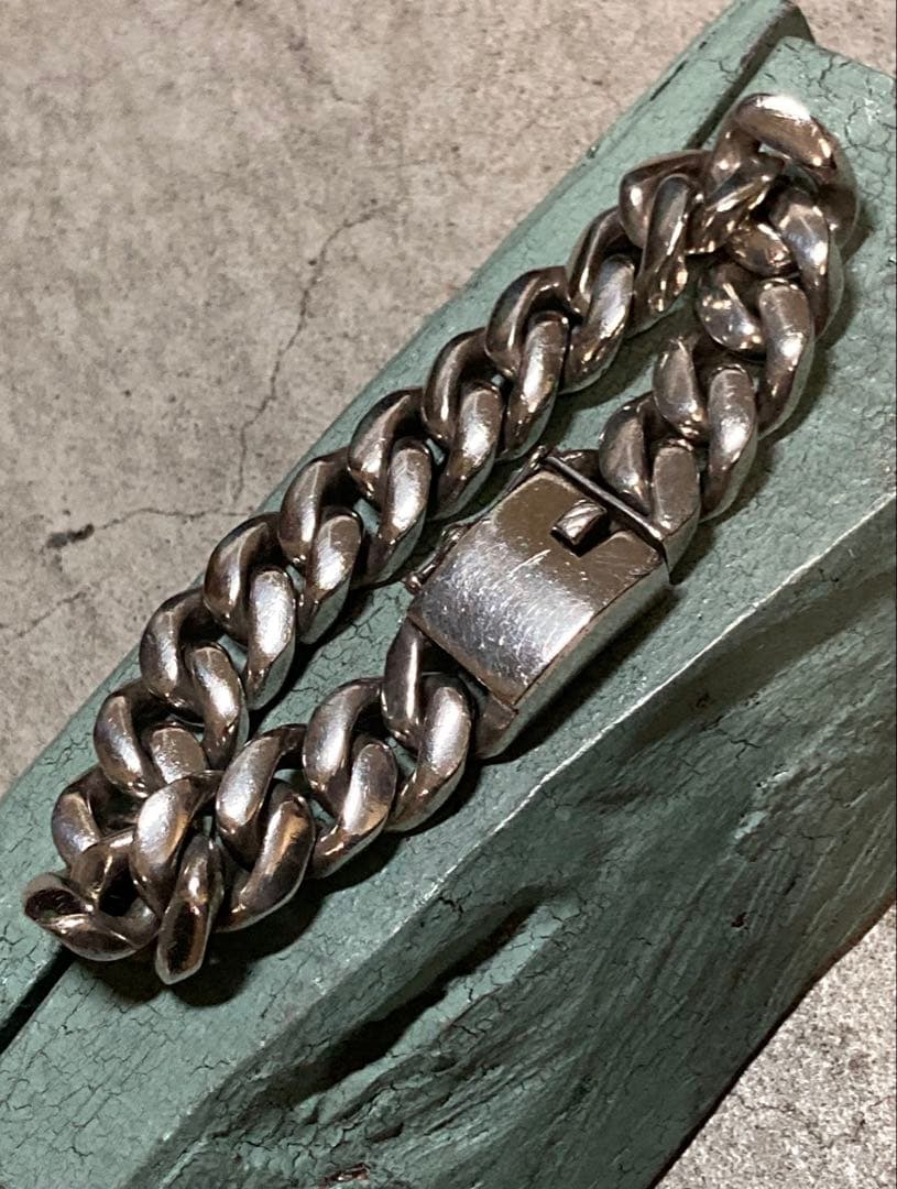 [6] Silver925 / 138g 極太 激重 ヴィンテージ 喜平ブレス