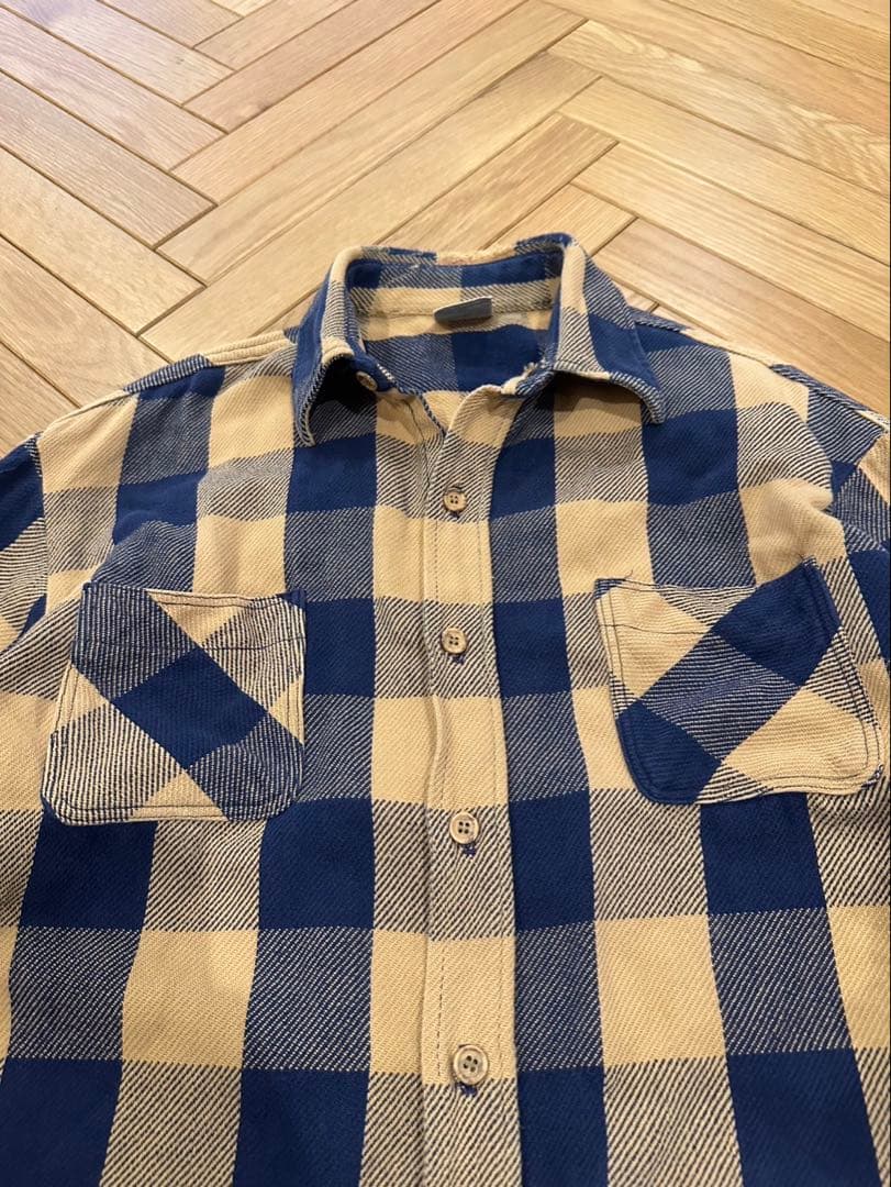 70s BIGMAC ヘビーネルシャツ レアカラー 好配色 - メルカリ