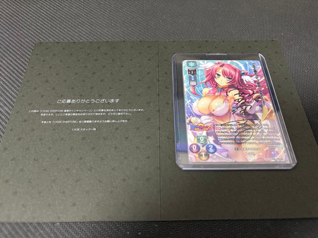 lycee 直筆サイン　天から落ちてきた少女 トウカ リセ