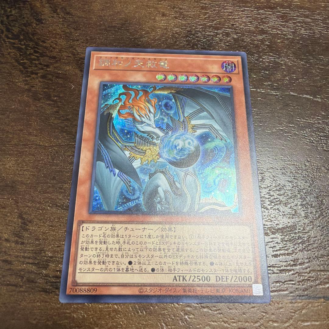 遊戯王 調和ノ天救竜 シークレットレア シクレ