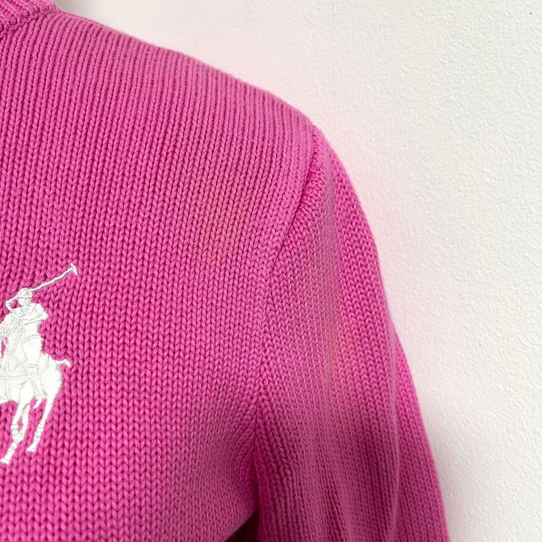 ラルフローレン ケーブル ニット ピンク y2k グランジ ノーム ロンドン