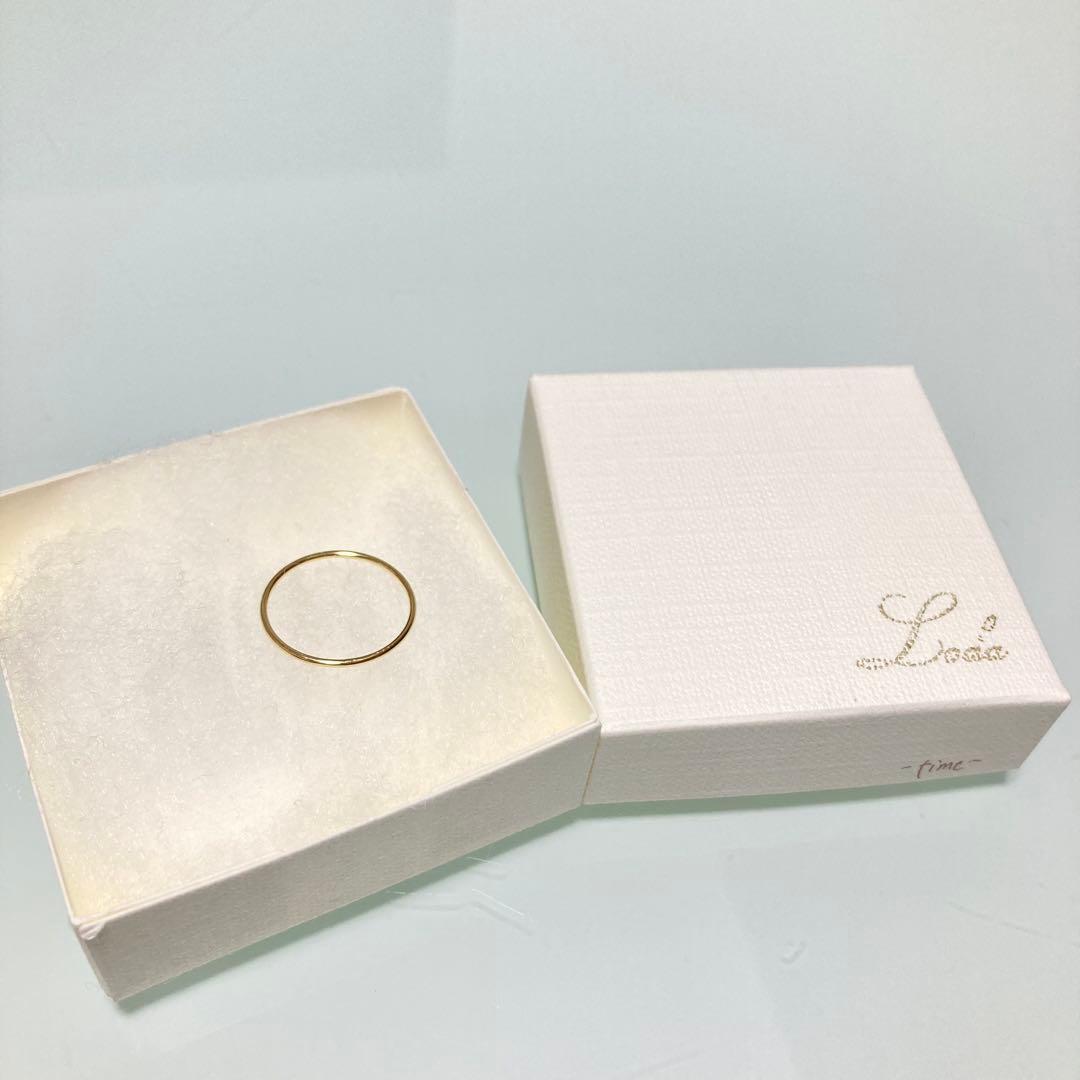 grâce grace】K10 スキニーリング 11号｜華奢 重ね付け◎ 上品