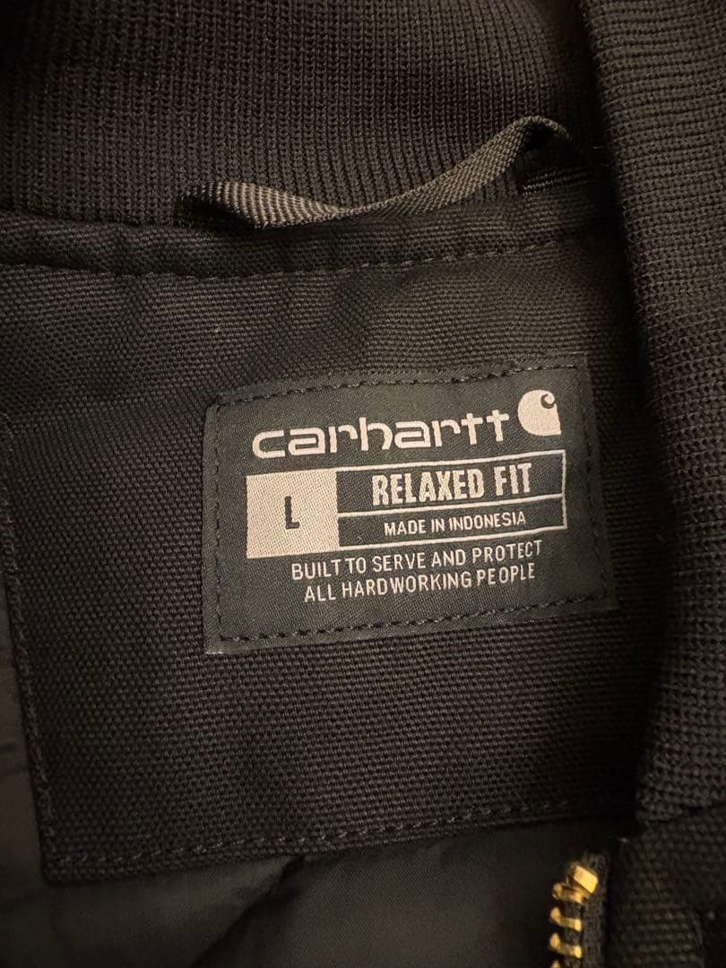 カーハート ダックベストL 2025年12月購入試着後洗濯試着のみ 黒 美品