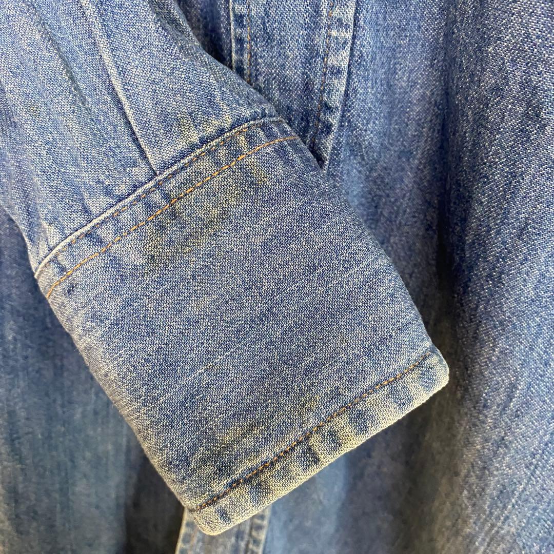 80's ラングラー ホースタグ USA製 Mサイズ相当 デニムシャツ - メルカリ