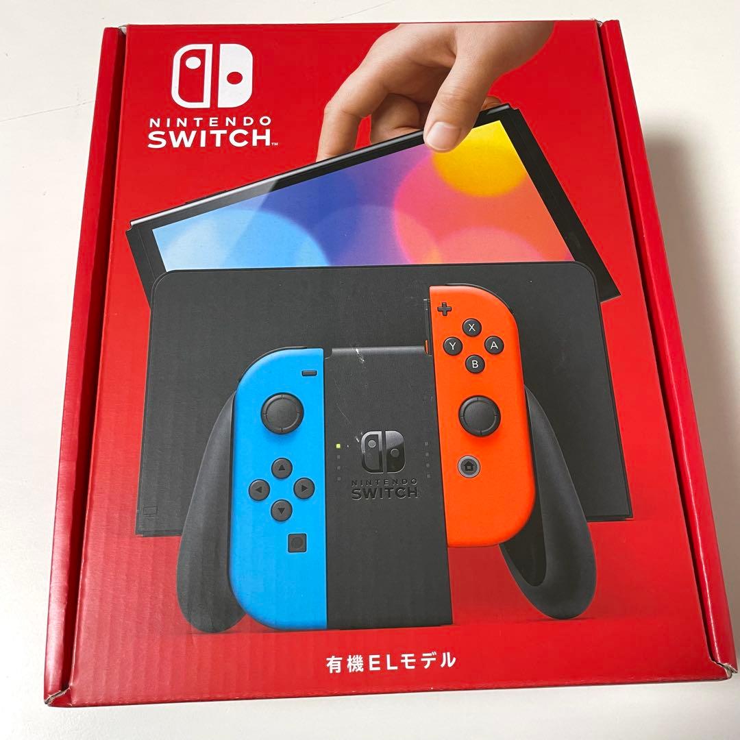 新品未開封品 Switch (有機ELモデル) ネオンブルー・ネオンレッド Nintendo Switch ネオンブルー・ネオンレッド 任天堂 ゲーム機 本体