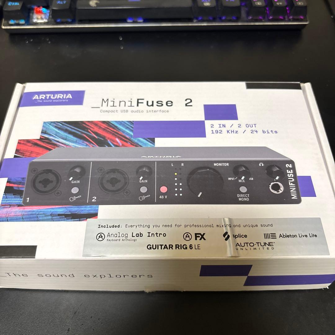 ARTURIA MiniFuse 2 オーディオインターフェイス ARTURIA MINIFUSE 2をレビュー。安価で付属ソフトウェアが豊富な