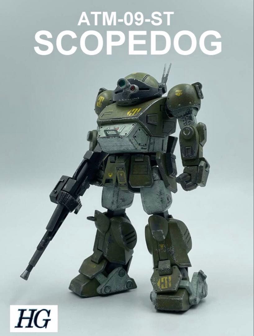 HG スコープドッグ 拡張パーツセット1,2 改造改修　全塗装完成品