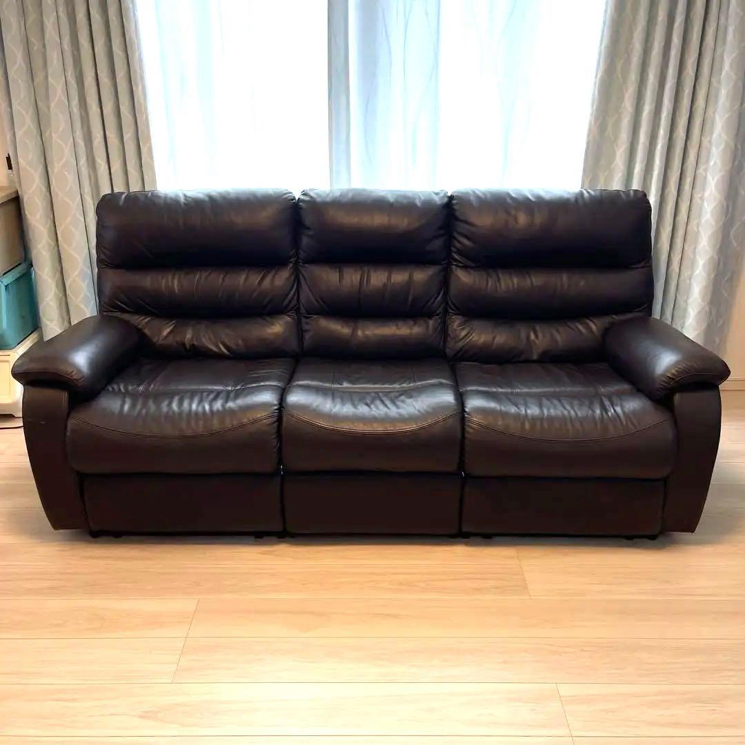 ニトリ　 3人掛け　電動リクライニングソファ　ビリーバー3