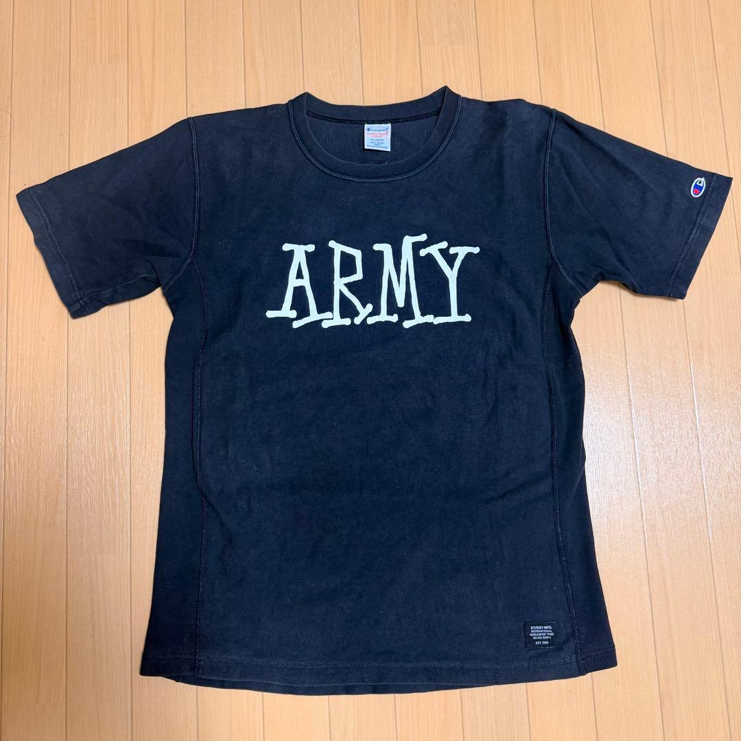 Champion × Stussy REVERSE WEAVE ARMY - メルカリ