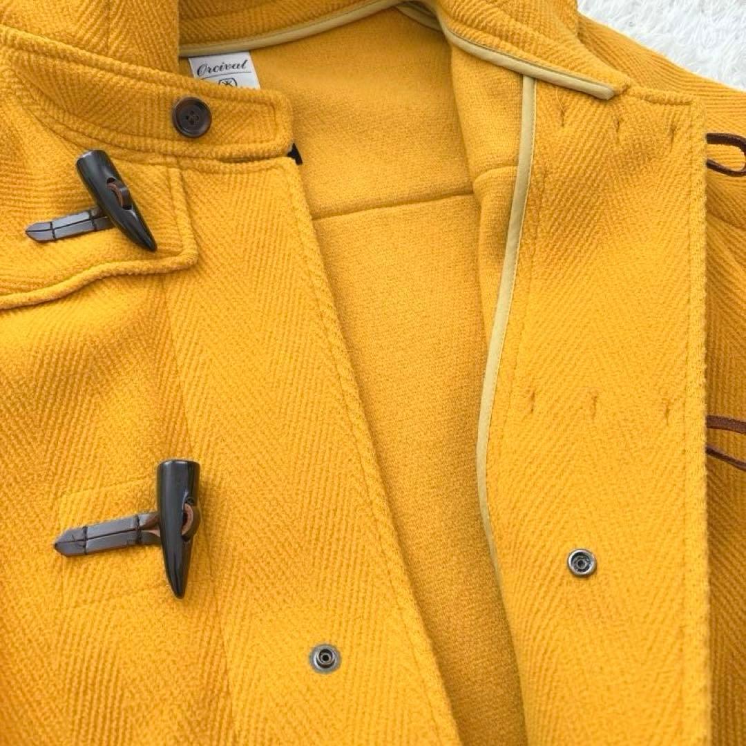 すずめ様 極美品✨ORCIVAL 希少色 ダッフルコート ヘリンボーン - メルカリ