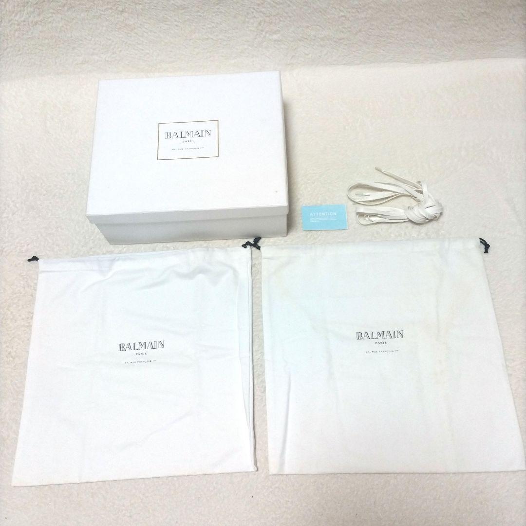 美品】BALMAIN バルマン デニム インディゴ ハイカットスニーカー レア