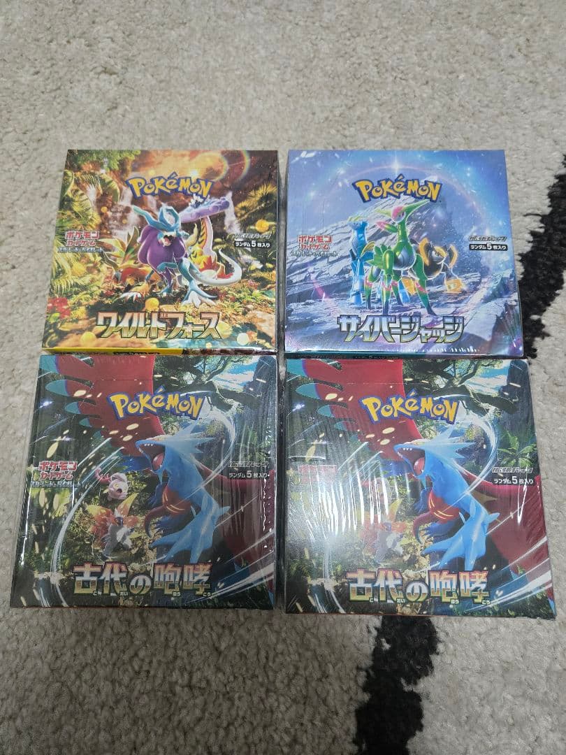 ポケモンカード4BOX シュリンク付き まとめ売り - メルカリ