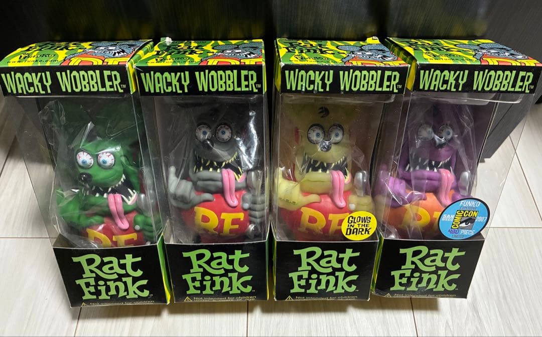 ★RAT FINK★ガレージ フィギュア 【4体セット】 ラットフィンク