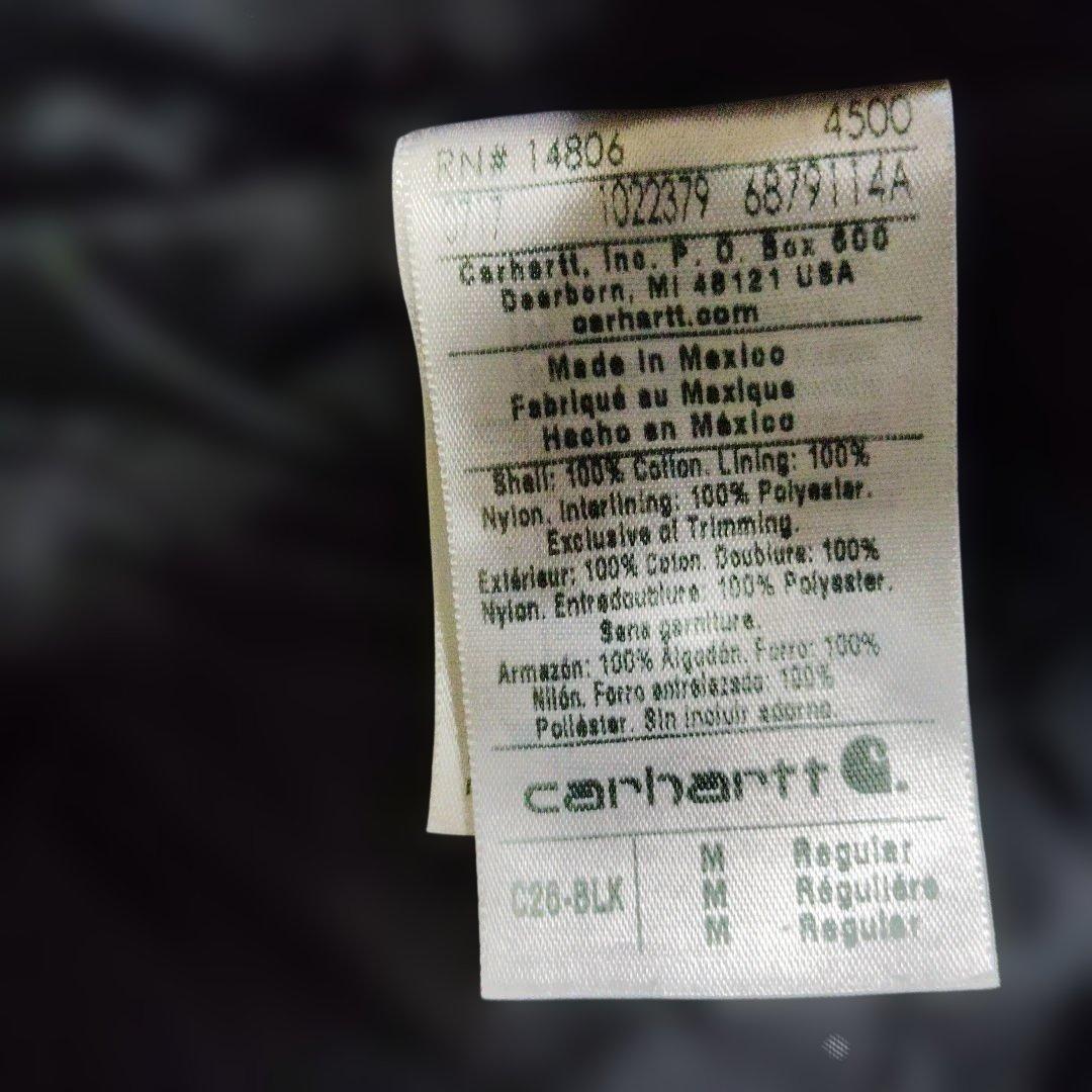 J*様 希少Мサイズ カーハート トラディショナルコート c26 ブラック