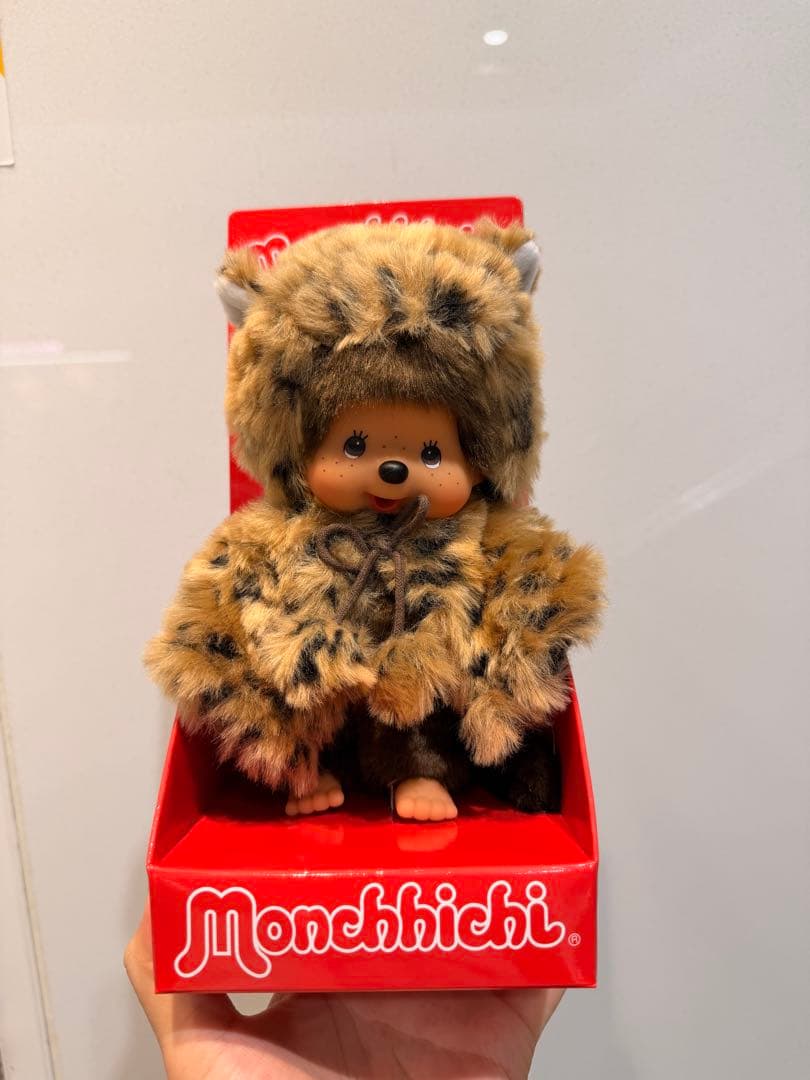 即購入⭕️【海外限定】モンチッチ　レオパード 海外限定 モンチッチ ヒョウ柄 ぬいぐるみ レオパード｜Yahoo!フリマ