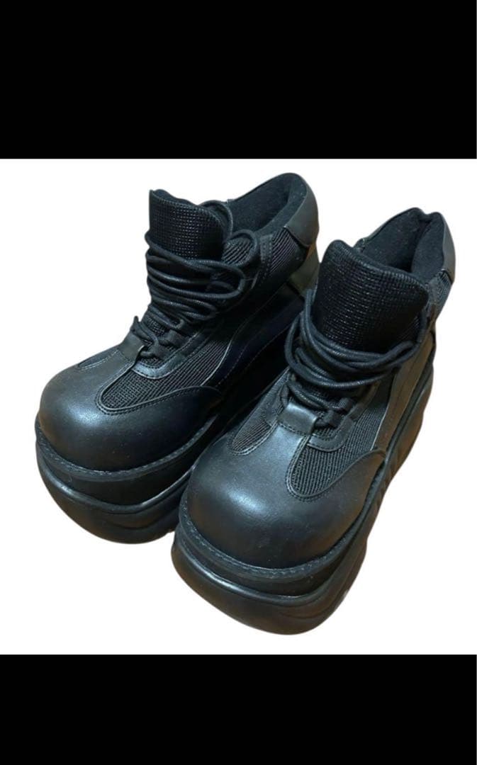 靴 demonia boxer 01 platform boots