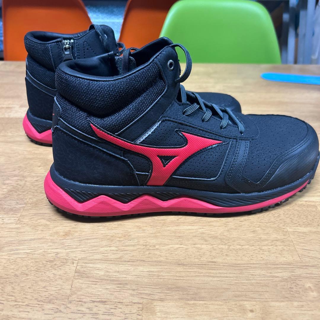 Mizuno オールマイティZW43H 安全靴　26.5cm ブラック/レッド