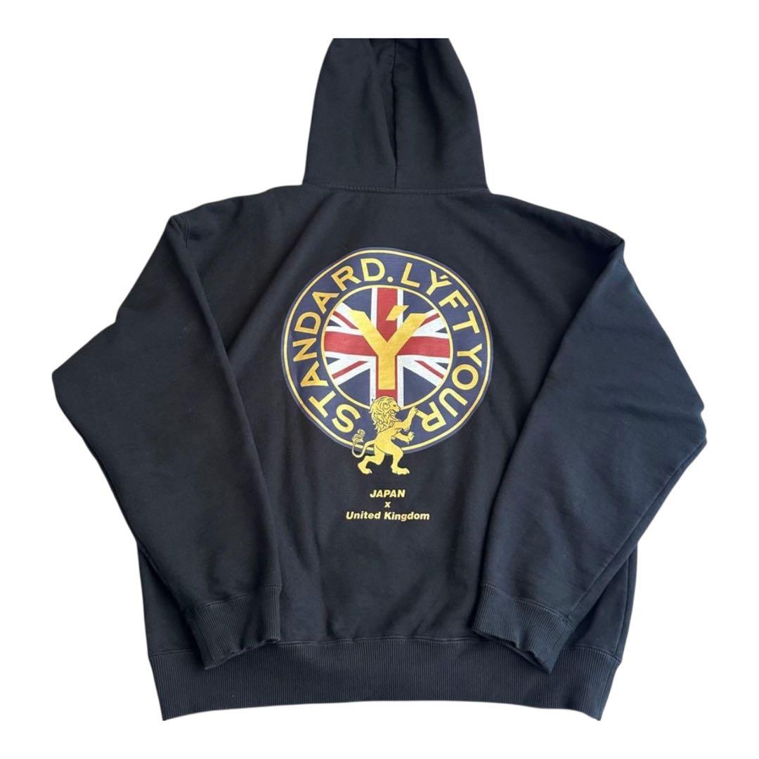 美品】LYFT リフト オーバーサイズ パーカー ブラック オリンピア 筋