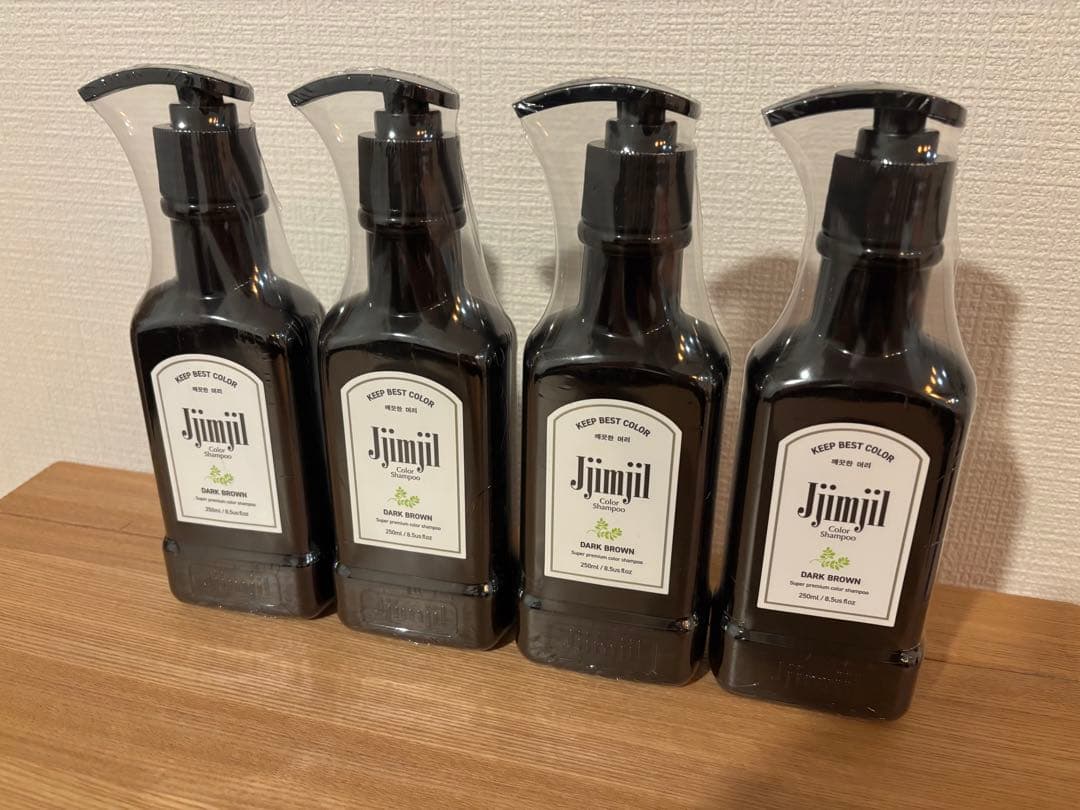 ジムジル カラーシャンプー ダークブラウン 4本セット - メルカリ