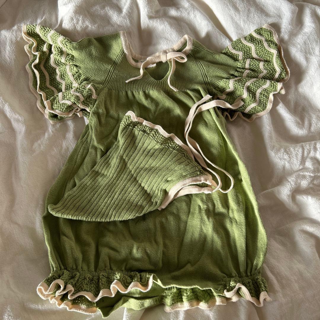Mabli オリーブグリーンロンパース 2Y 2_efd5c8a3-493d-411d-910a-