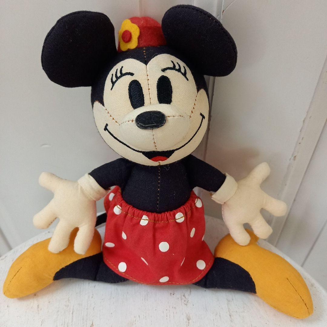 レアディズニー レトロミニーマウスコットン製ぬいぐるみ 東京