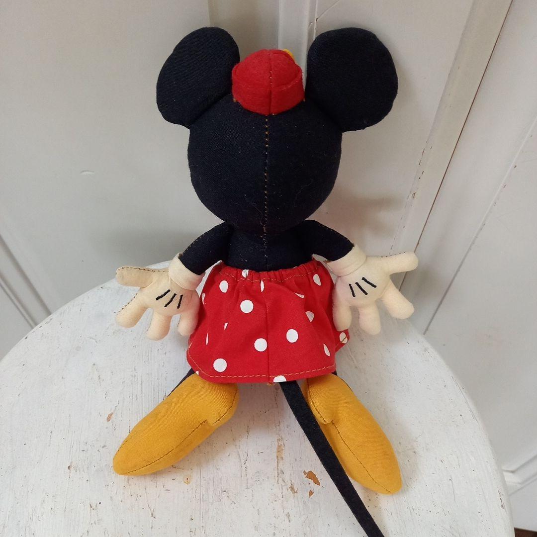 レアディズニー レトロミニーマウスコットン製ぬいぐるみ 東京