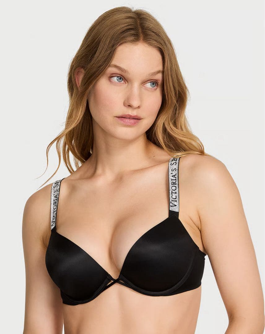 ヴィクトリアシークレット ブラックプッシュアップブラ　32A