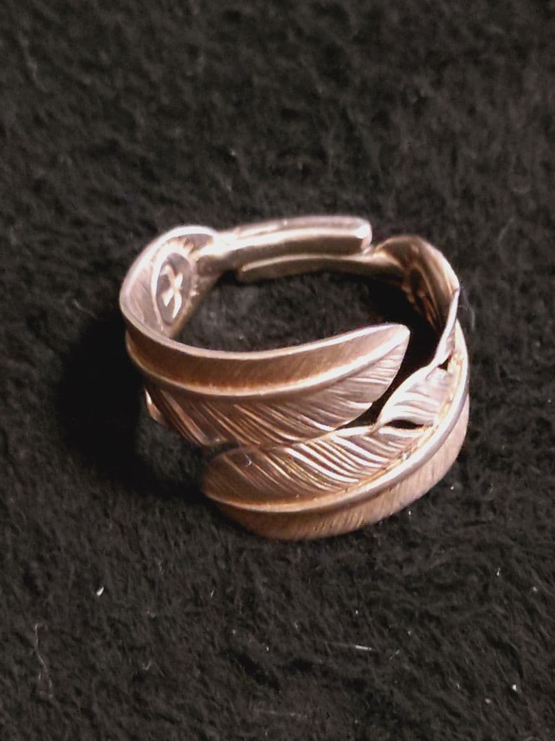 蒲*郎様 ダブル フェザー リング 大 17号 シルバー 蒲*郎様 ダブル フェザー リング 大 17号 シルバー シルバー925 ダブル