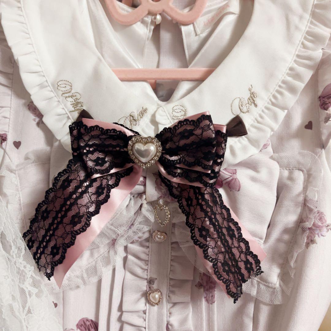 MARSリボン ピンク×黒レース - メルカリ