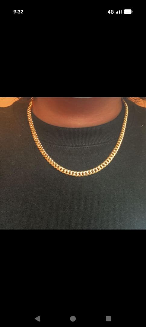 10k マイアミネックレス　中空　アメリカンジュエリー　金高騰