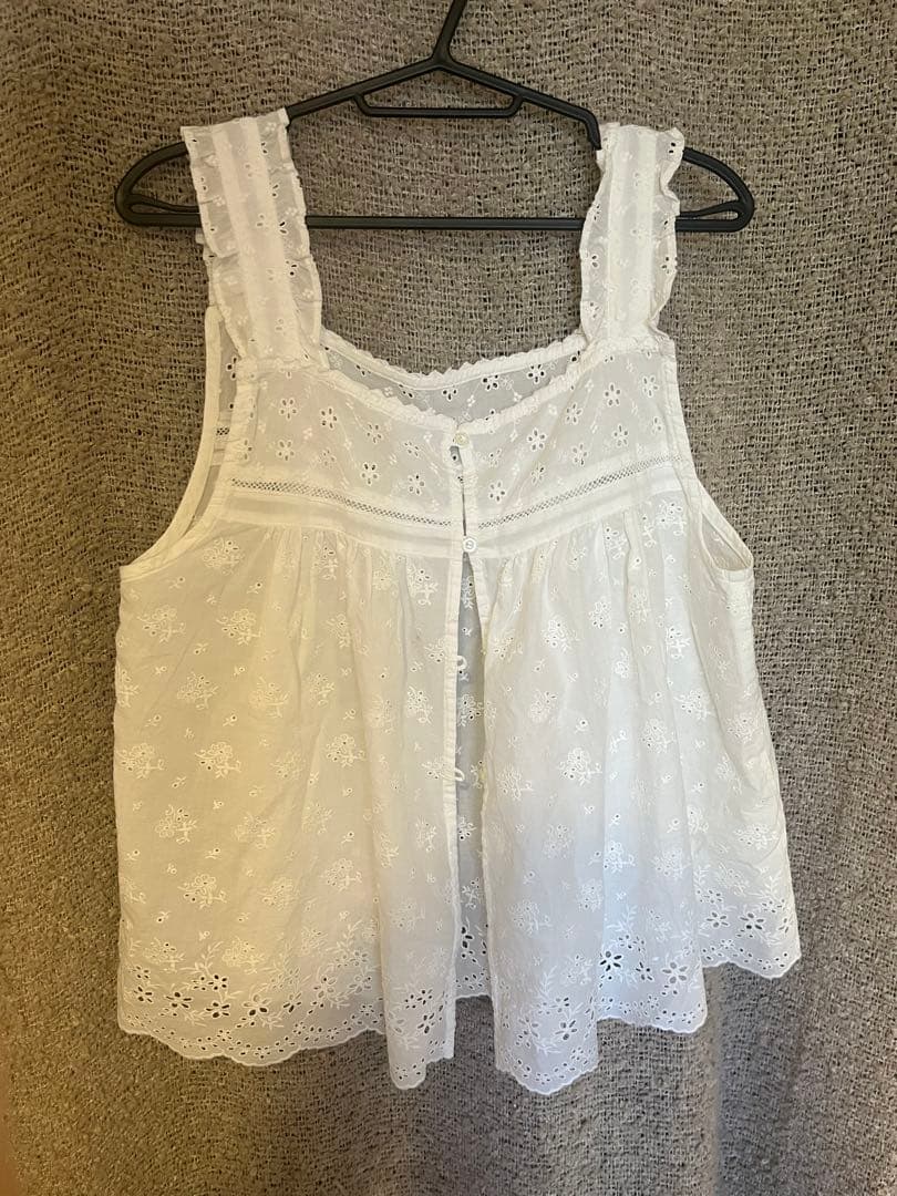 BEAMS BOY ホワイトキャミソール　レイヤード