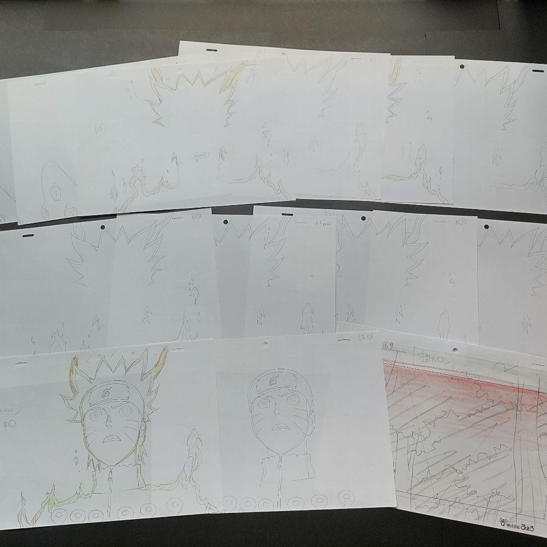 NARUTO 直筆原画 13枚セット アニメ 原画 ナルト 疾風伝 - メルカリ