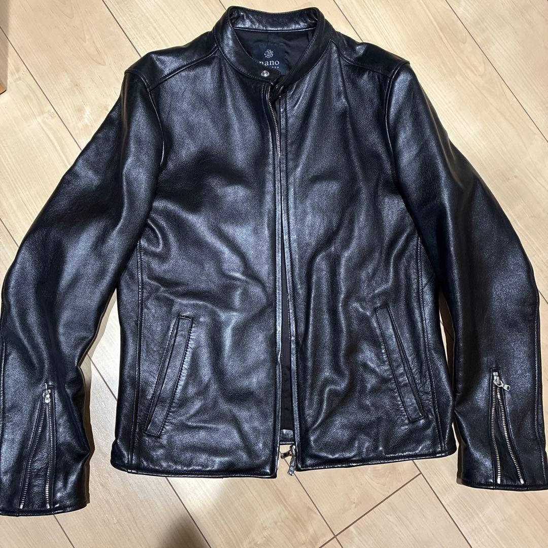 ナノユニバース シングル ライダースジャケット