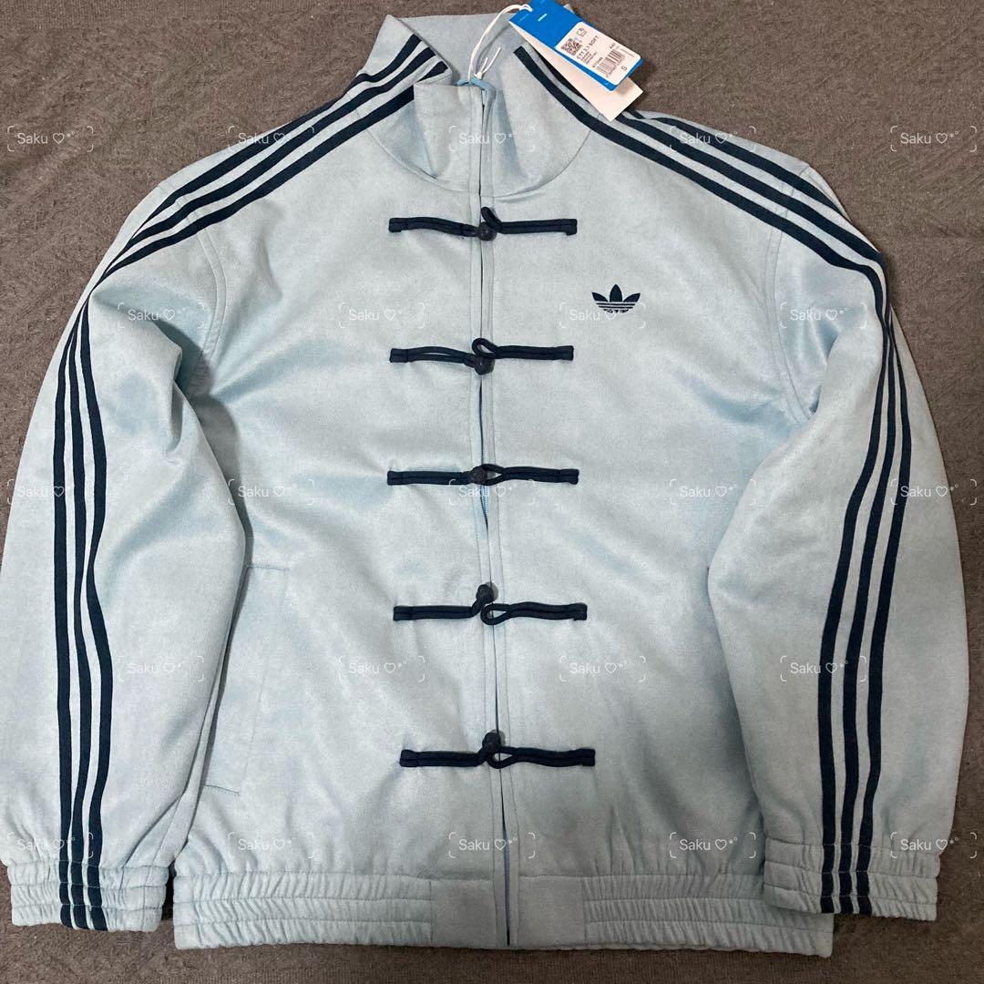 新品 アディダス 蛇年トラックジャケットライトブルー Mサイズ