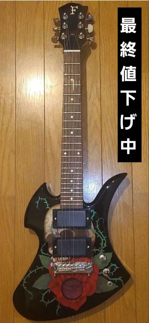 【最終値下】FERNANDES hideモデル ミニギター SKULL ROSE