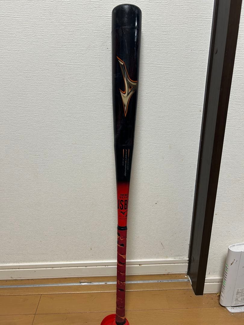 Mizuno レガシー 軟式バット 黒/赤　小学生用