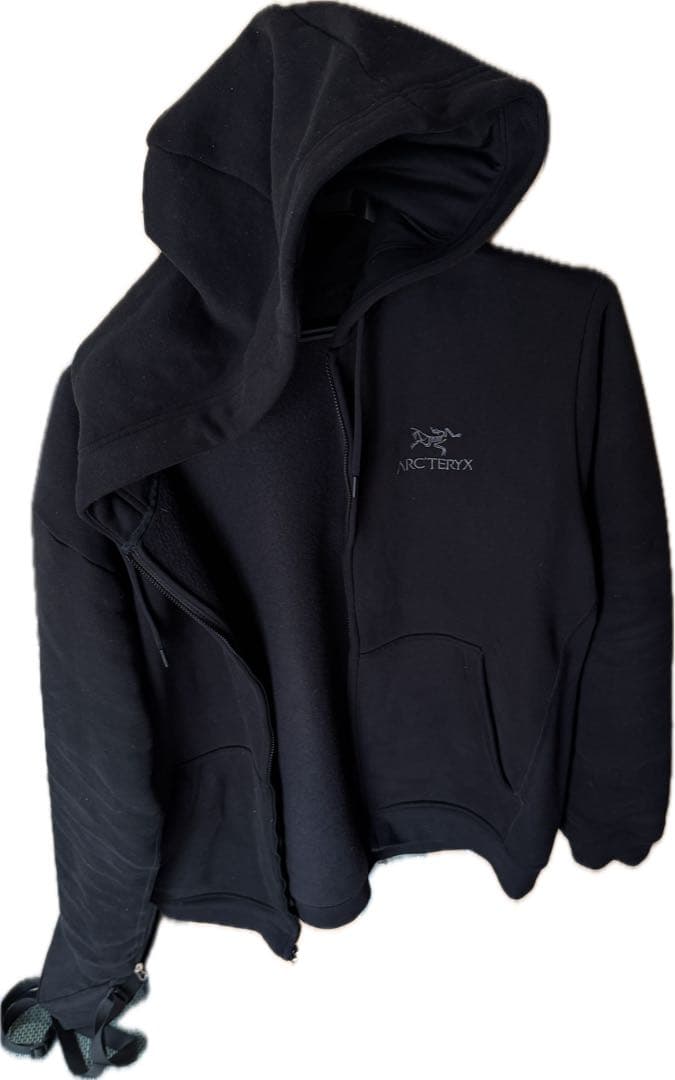 エンブレム　フリース フルジップフーディ　アークテリクス　M パーカー