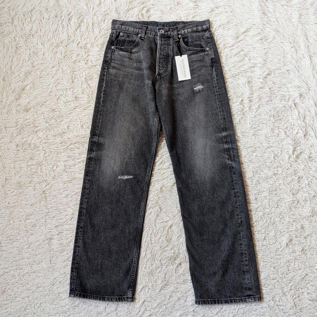 《新品タグ付》ハグオーワー/クロス&クロス　ボーイフレンドクラッシュデニムパンツ