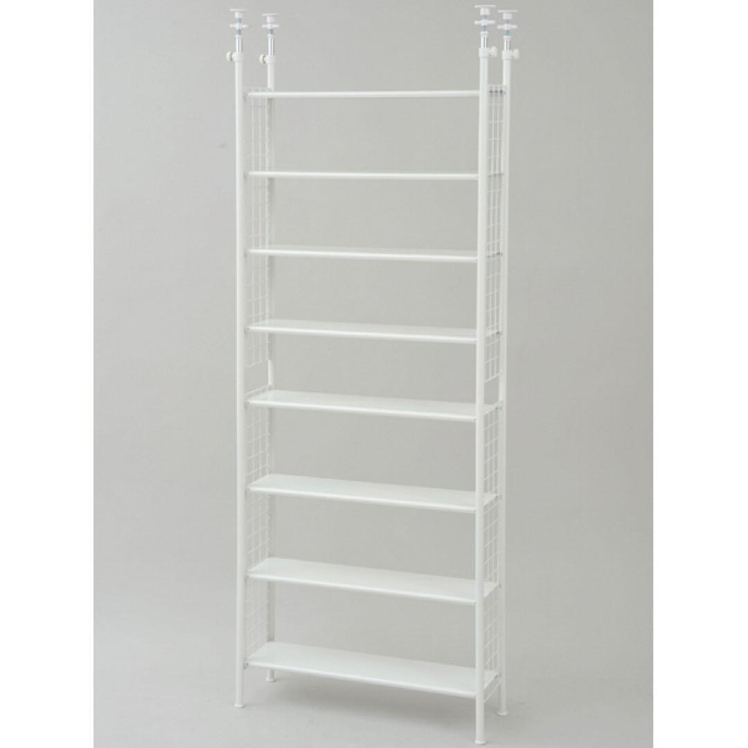 フリーラック 突っ張りラック 2個セット売り 壁面収納 ラック 本棚