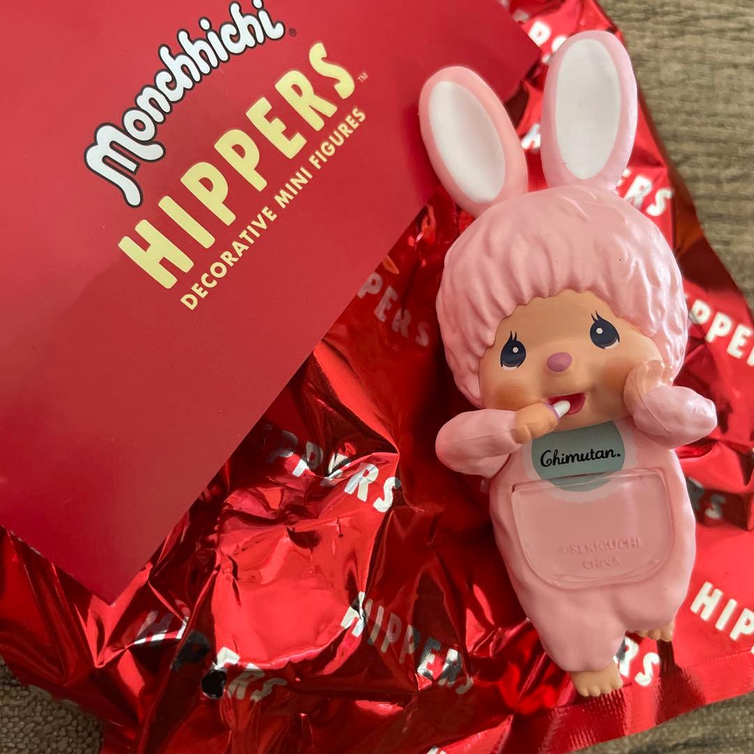 新品未使用モンチッチHIPPERS Monchhichi ヒッパーズバニーピンク