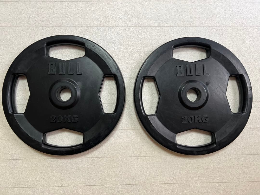BULL ラバープレート　20KG 2枚セット