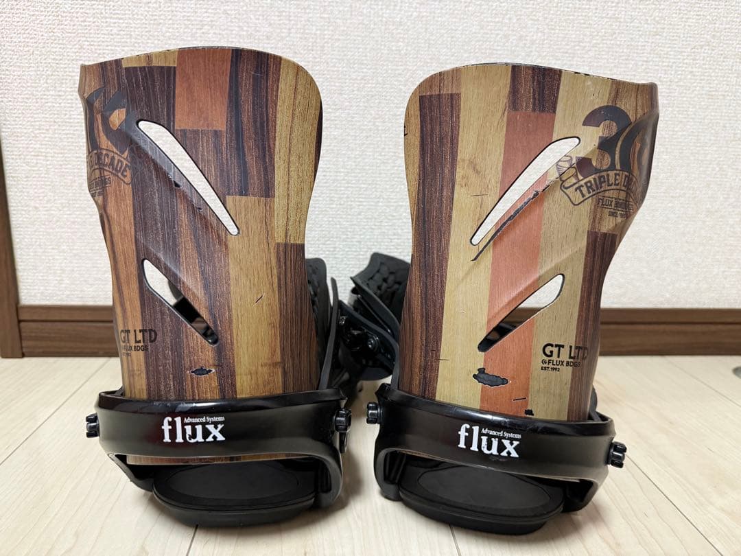 【値下げ交渉可】flux GT LTD FLUX30周年記念モデル 木目調 FLUX GT-LTD 30周年記念モデル ビンディング 木目調 Mサイズ