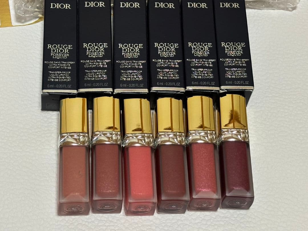 DIOR ルージュディオールフォーエヴァーリキッドシークイン　６本SET 限定口紅】ルージュ ディオール フォーエヴァー リキッド｜Diorの