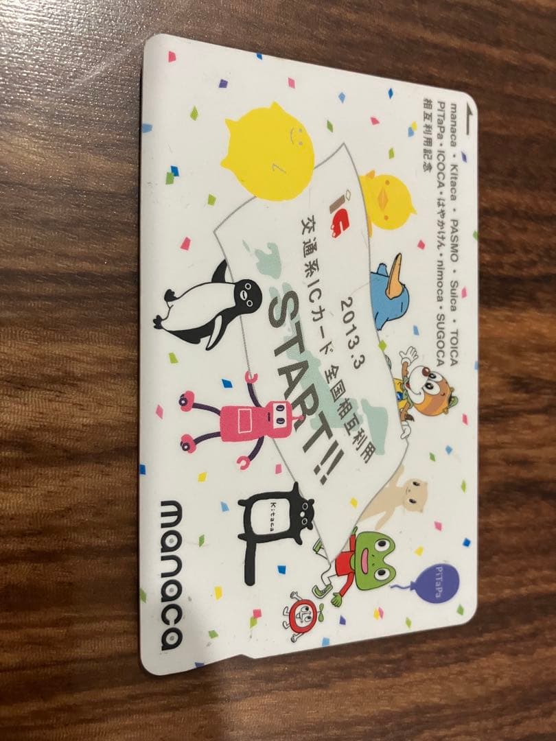 manaca ICカード 2013年発行 キャラクター入り　限定