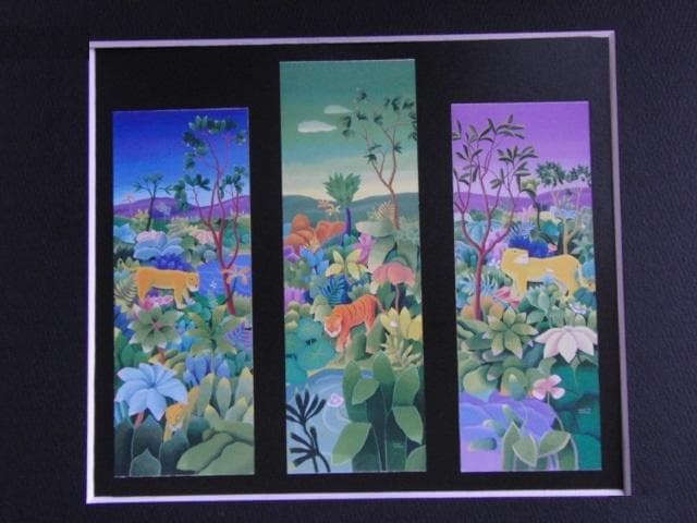 林孝三、【楽園】、希少な額装用画集画、新品高級額 額装付、状態良好 林 孝三 洋画展 | 売場ニュース | 阪神梅田本店 | 阪神百貨店