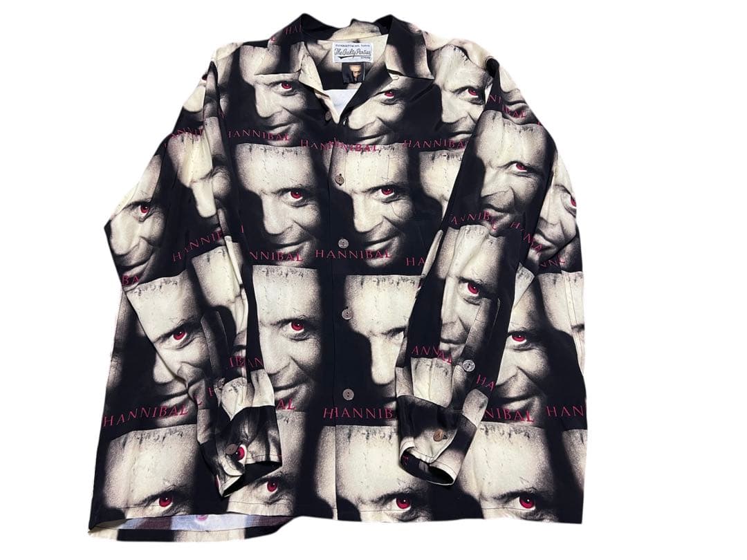 ワコマリア　ハンニバル プリント 長袖シャツ