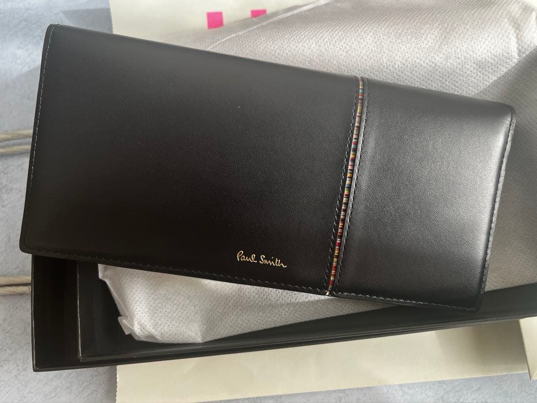 ✨️新品未使用 ✨️ポールスミス　シグネチャーストライプ インバーテッド 長財布