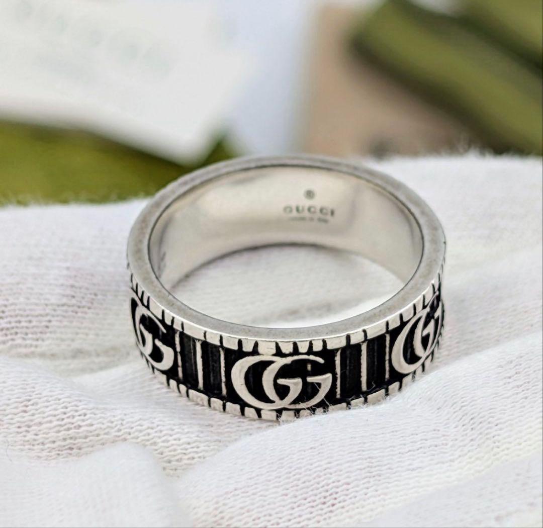 GUCCI GGロゴ シルバー バンドリング 21号