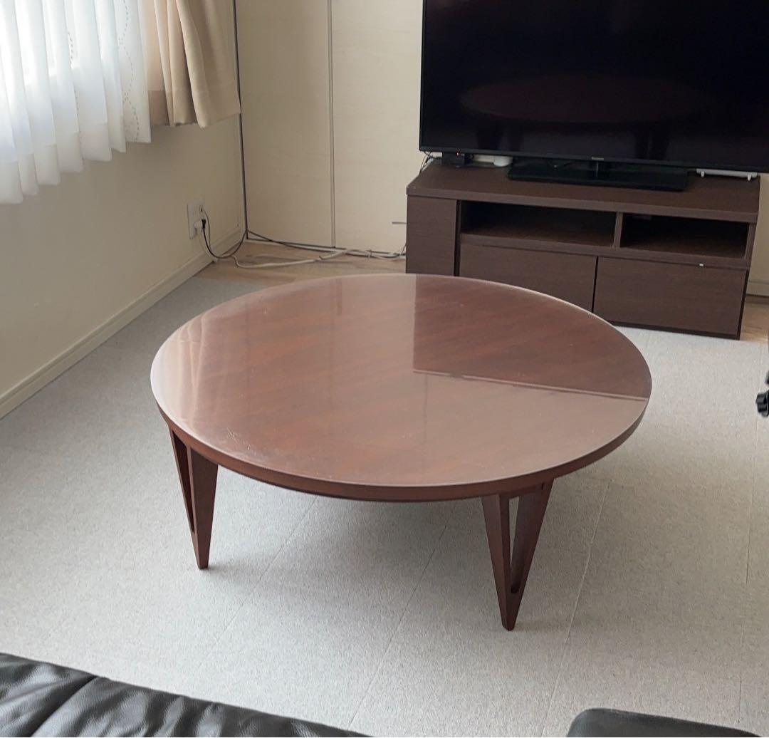 美品ACTUS アクタス こたつテーブル ウォールナット材　100㎝ アクタス ACTUS FK1 こたつ リビングテーブル ウォールナット の通販